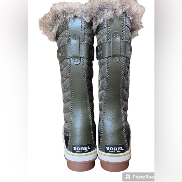 SOREL Women's TOFINO II Waterproof Snow Boots Peatmoss/Black NL2333-213 SIZE 8 - Picture 6 of 14